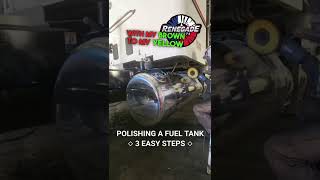 How to polish a fuel tank in three easy steps  #metalfinishing #metalpolishing #detailing #trucking￼