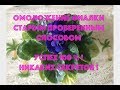 AFRICAN VIOLET. Grooming old foliage. ФИАЛКИ. Омоложение фиалки старым проверенным способом.