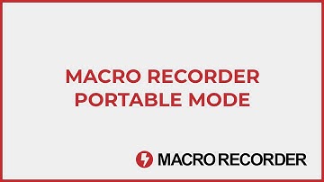 Macro Recorder - Portable Mode