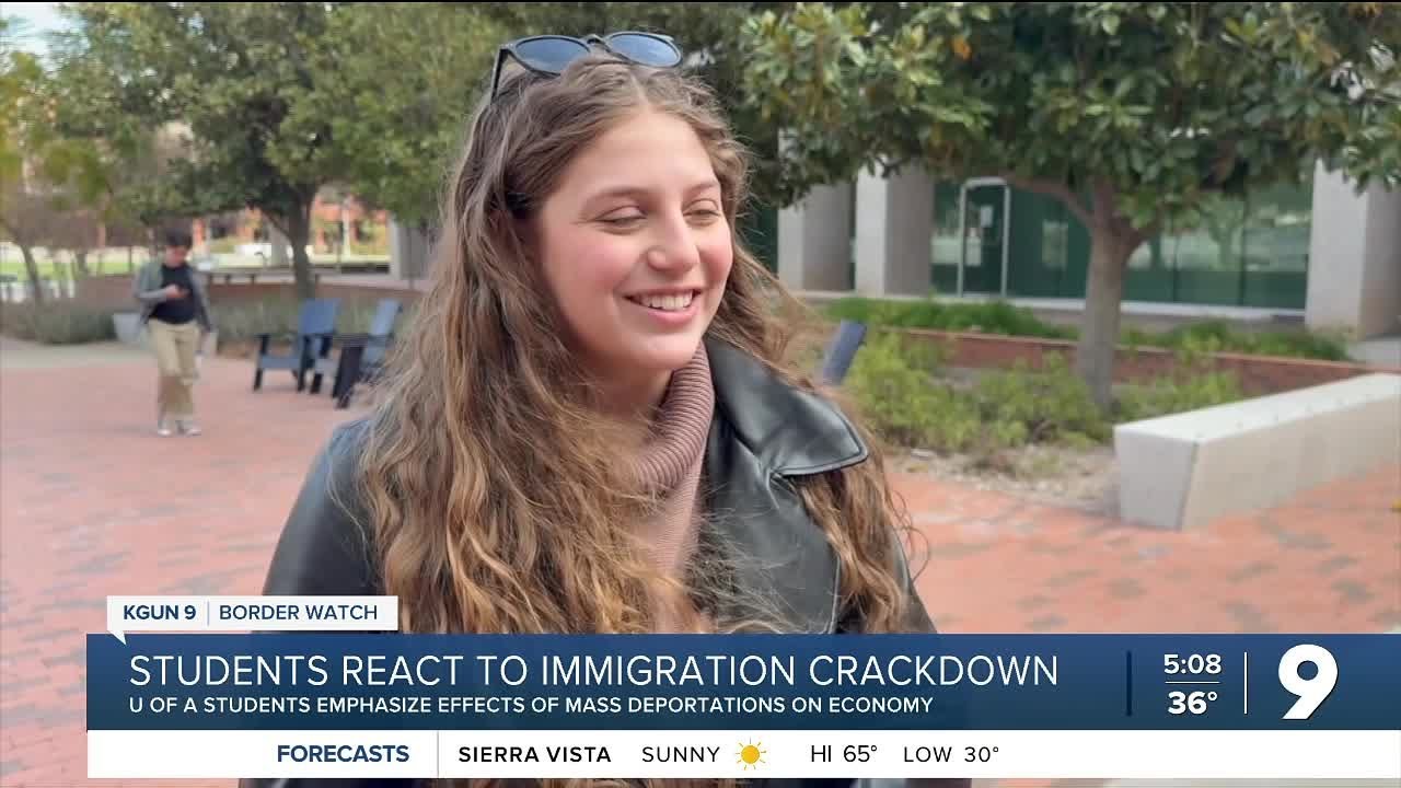 U of A students speak out against Trump’s mass deportations - YouTube