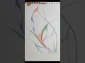 ABSTRACT ART | LEAF | PENCIL COLOUR DRAWING |COLOURFULL LEAF | Floral Art