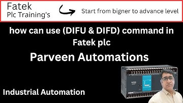 how can use (DIFU & DIFD) command in Fatek plc