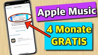 Apple Music 4 Monate kostenlos/gratis! Tutorial