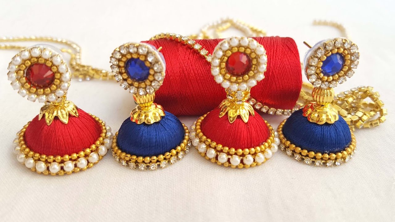 Silk thread jumkas Clearance