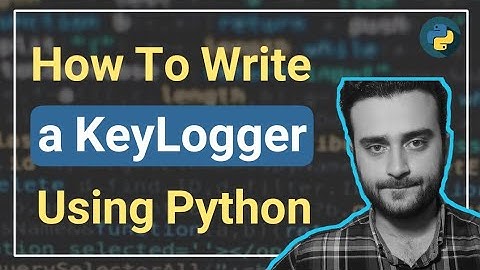 ساخت کیلاگر با پایتون | how to create a keylogger using python