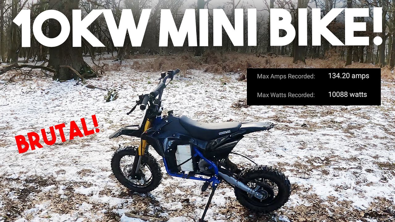 THIS 10KW ELECTRIC MINI BIKE IS BRUTAL!!!