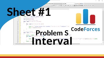 ICPC Assiut Sheet | Sheet 1 | problem S | Interval | Mazen Labs