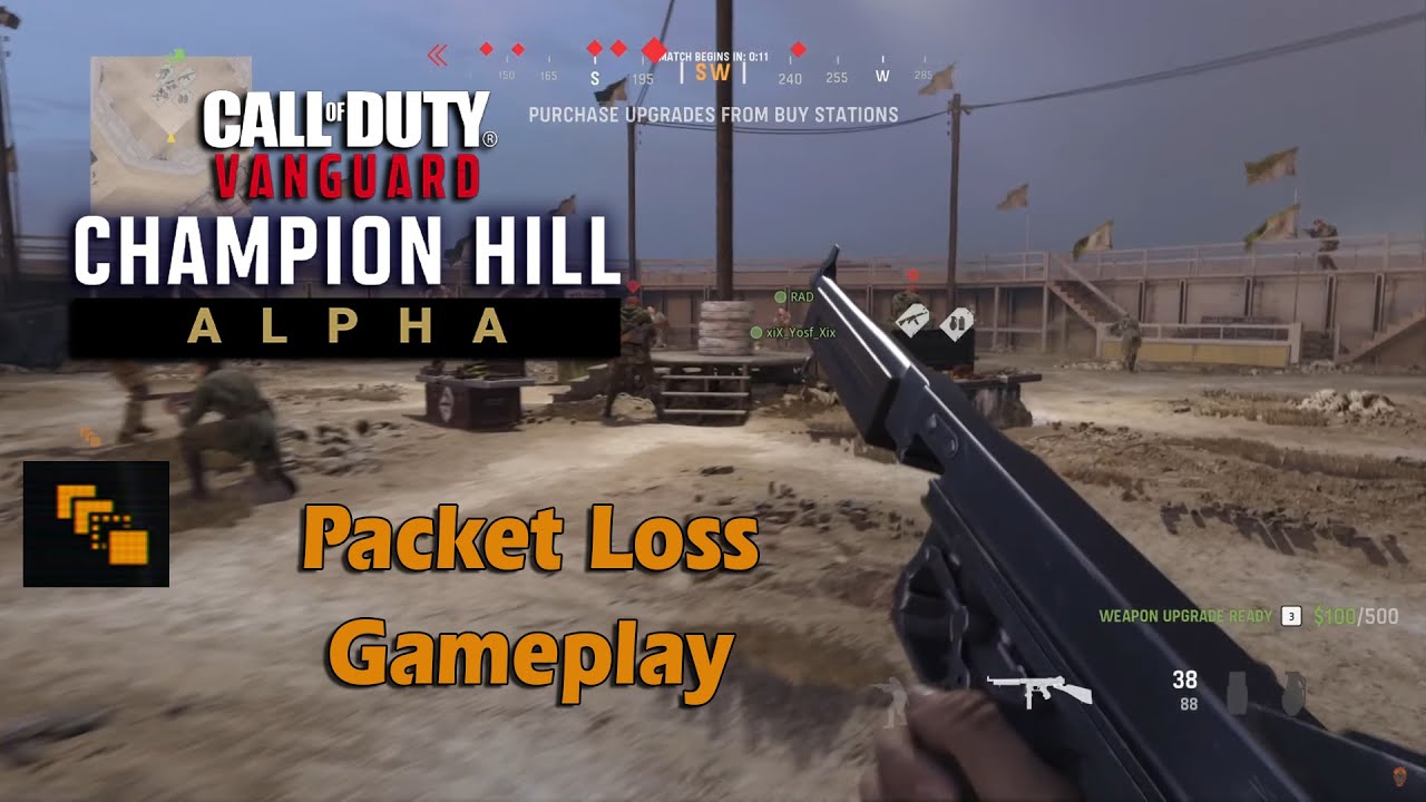 Playing Call of duty : Vanguard with Packet Loss :(