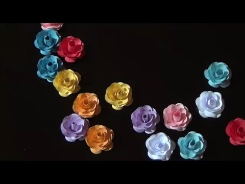 ペーパーフラワー クラフトパンチで可愛らしい薔薇の花の作り方 Diy Paper Flower Cute Punch And Lovely Rose Flower Youtube