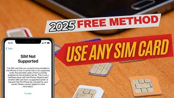 2025 FIX: How to Fix SIM Not Supported on iPhone (Free Unlock Method!)