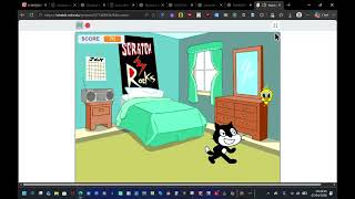 Tweety Bird and Sylvester Chase Game - Beating almost 150 Points (Video 6) screenshot 3