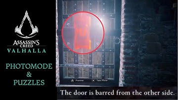 |AC Valhalla| How to use Photo Mode to Help Solve Puzzles (Puzzles with windows or gates)