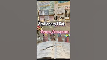 Amazon Stationery ✨ | Affordable & Aesthetic 💖  #study #stationery #youtube #youtubeshorts