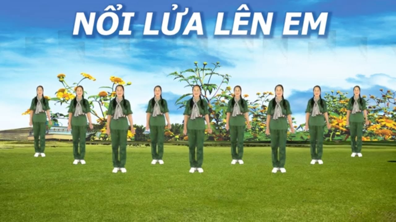 Nổi lửa lên em -  Tôi yêu dân vũ - Học nhảy dân vũ - Nhóm nhảy chị em