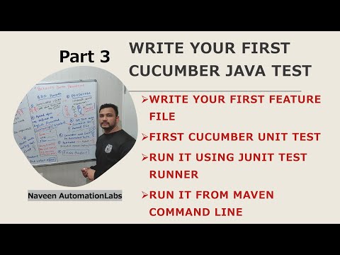 #3 - Cucumber (BDD) with Java - Write your first #Cucumber Test with (#Gherkin) Feature File (2021)