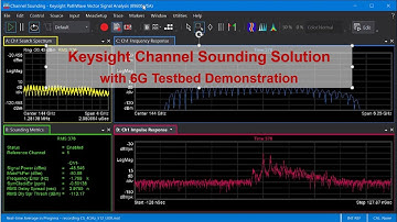 Keysight Channel Sounding Solution with 6G Testbed Demonstration