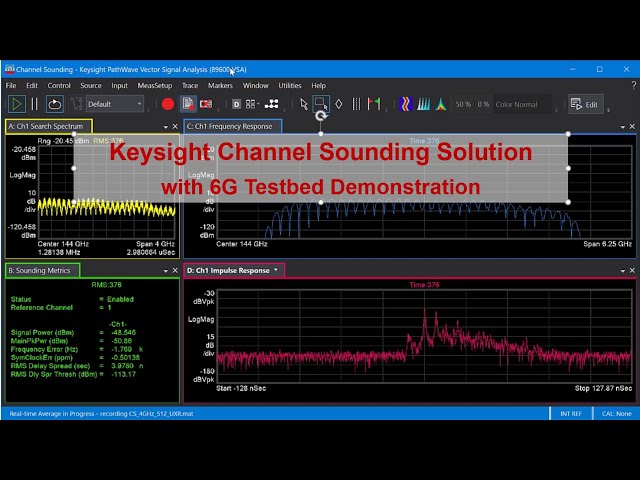 Keysight Channel Sounding Solution with 6G Testbed Demonstration class=