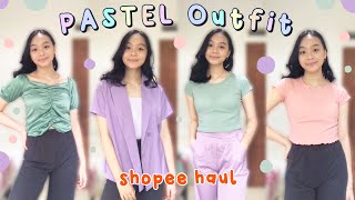 SHOPEE HAUL OUTFIT WARNA PASTEL | WORTH TO BUY & CANTIK BANGET !! || INDONESIA screenshot 5