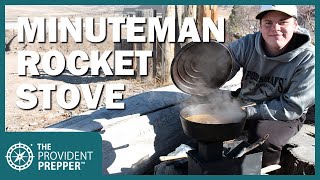 Minuteman Rocket Stove: Compact Efficient Debris Cook Stove