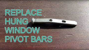 DIY Fix Hung Window with Replacement Pivot Bars