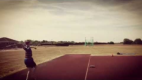 Ben East - Javelin throw training - before lee valley