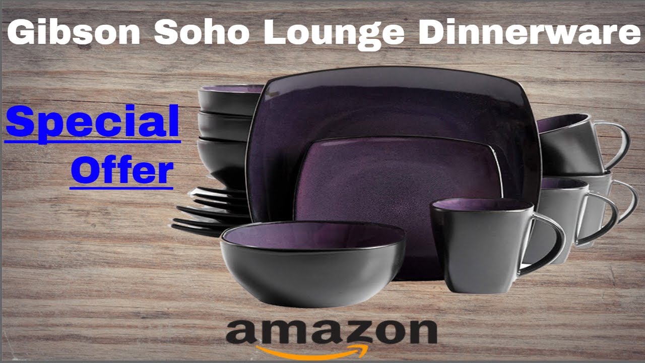 Discount Gibson Soho Lounge Dinnerware set, Square | 2020