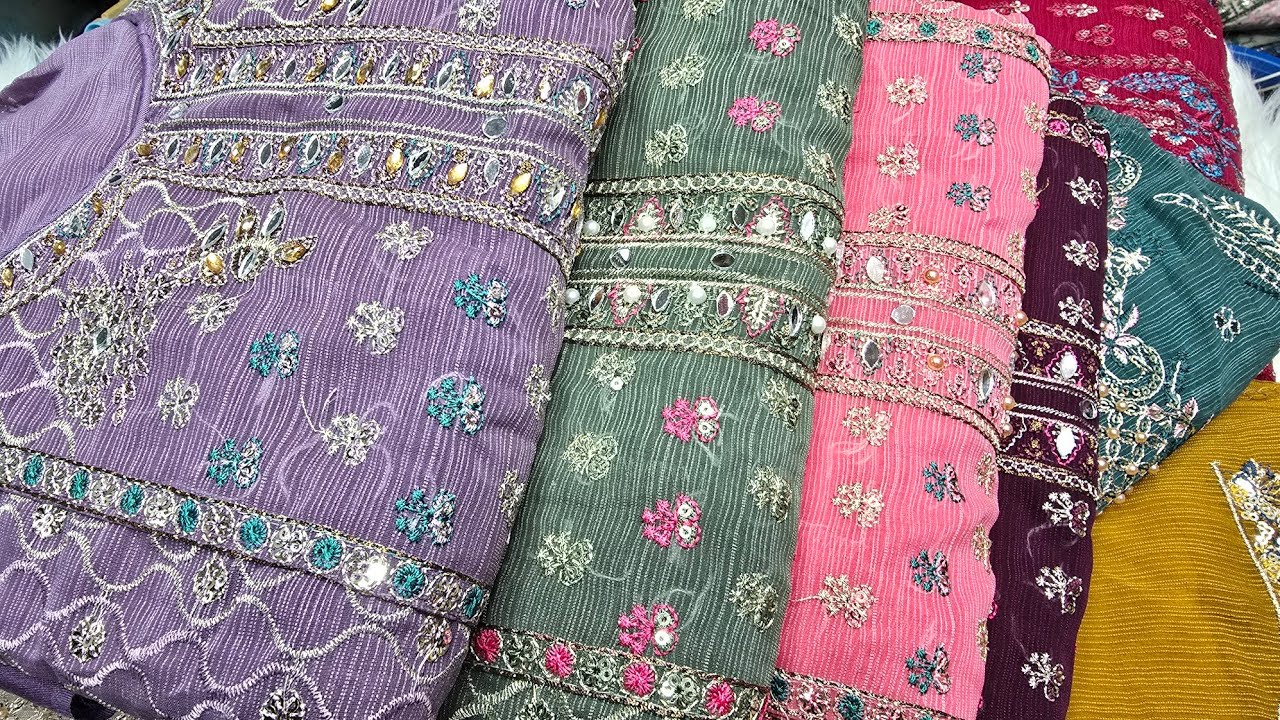 কাড়াকাড়ি ঈদ অফারে সুপার হিট ডিজাইনের পাকিস্তানি ইন্সপায়ারড আনস্টিচ থ্রি পিস । Eid collection  dress 