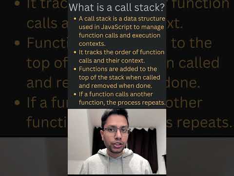 Video: Was ist ein Call-Stack-JavaScript?