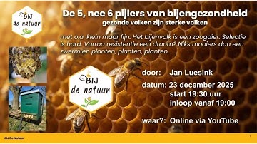 De 5, nee 6 pijlers van bijengezondheid
