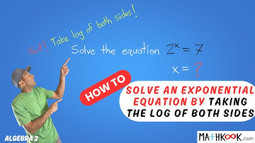 How to Solve an Exponential Equation by Taking the Log of Both Sides