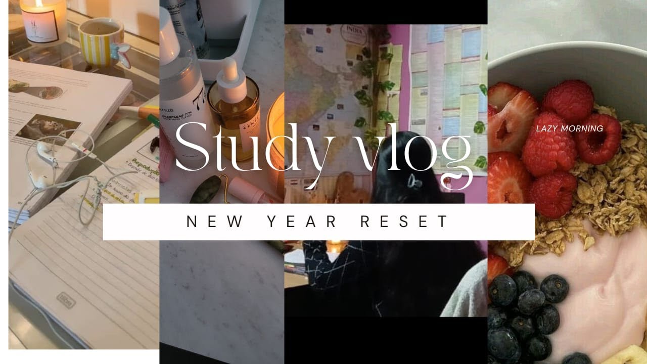 Reset for the year ahead 🌿”  UPSC study 📚 Skincare routine 🎀 