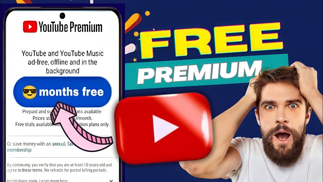 Free YouTube Premium😱 How to Get YouTube premium for free YouTube