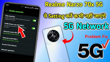 Realme narzo 70x 5g network settings, Realme narzo 70x 5g network kaise laye/Realme network problem