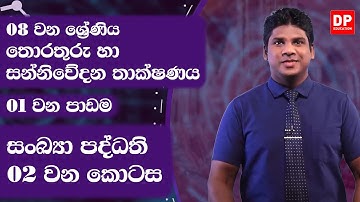 01 වන පාඩම | සංඛ්‍යා පද්ධති  -  02 වන කොටස | 08 වන ශ්‍රේණිය | Grade 08 | ICT