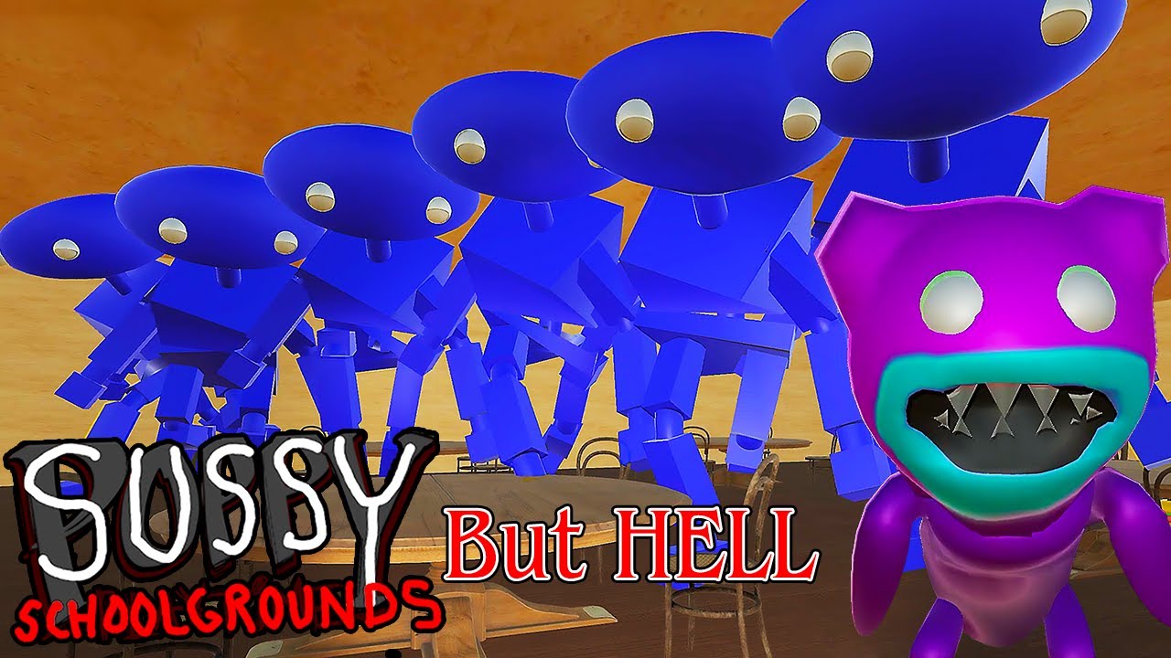 Sussy Schoolground but HELL [Glunkey's Globberhouse] : mascot horror gameplay walkthrough
