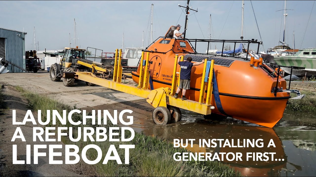 Alan the lifeboat is launched. Although first I install the generator ...