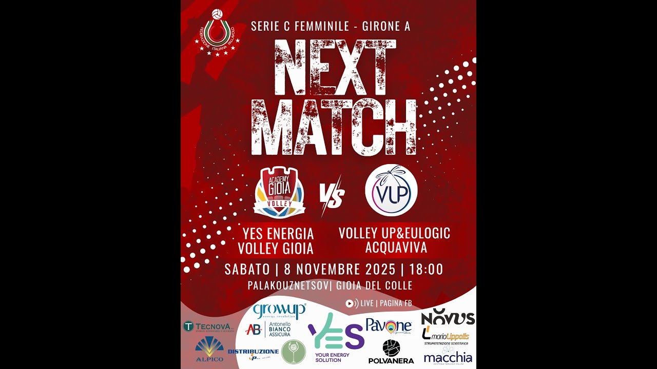 Yes Energia Volley Gioia vs Volley UP Acquaviva