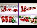 Best out of waste Low budget 4 Christmas Train making idea | Economical Easy Christmas Train idea