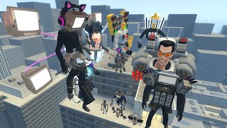Flashlightman VS Cameraman Crookback VS TV Women VS Skibidi Toilet Spider VS Speakerman Trafficman