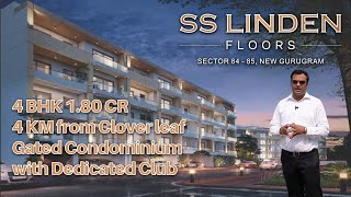 SS linden !! Gated Independent Floor at Sector 84, New Gurgaon, 4KM from SPR