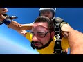 Skydive Dubai Прыжок с парашютом над Пальмой