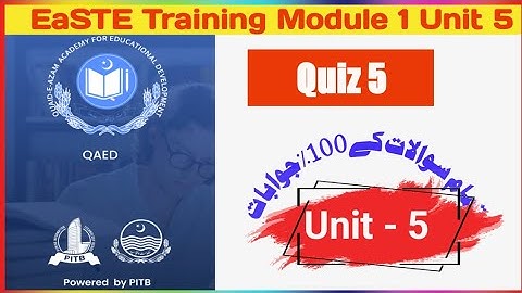 Unit 5 Solution | EaSTE Project | EaSTE Solution | Unit 5