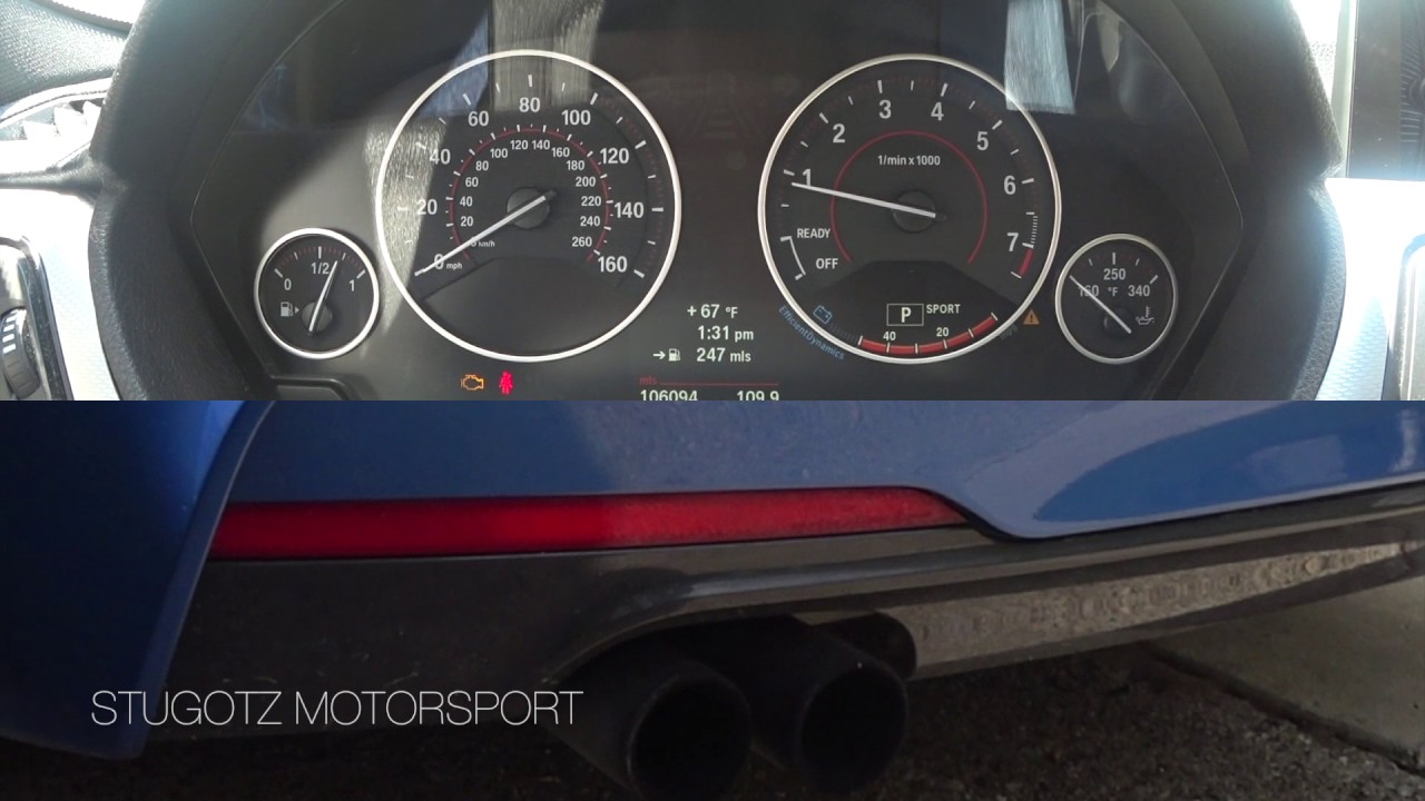 BMW 328i N26 Catless Downpipe Start and Rev