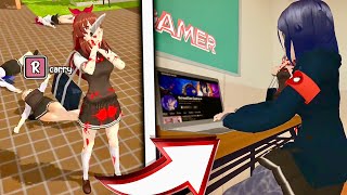 SchoolSim Gamer EASTER EGG! 😍 Rachel Problems NEW UPDATE! (Private Build) Yandere Game Android