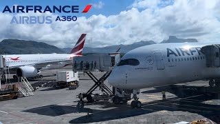 🇫🇷 CDG - MRU 🇲🇺 | Air France A350-941 | Flight Report [ Economy class ]