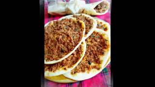 Lahmacun / Pizza Turk /طريقة تحضير البيتزا التركية / لحم بعجين