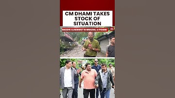 CM Dhami takes stock of situation after massive #cloudburst hits Dehradun #himachalfloods