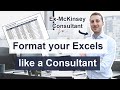 Excel Formatting Tips for Consultants