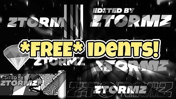 *FREE* Idents for editing & fortnite. (8 free idents!) (All softwares, alight motion, after effects)
