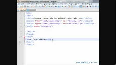 jquery tutorials for beginners - 16 - jquery contains selector